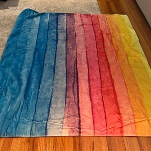 Rainbow area rug 66” by 54”